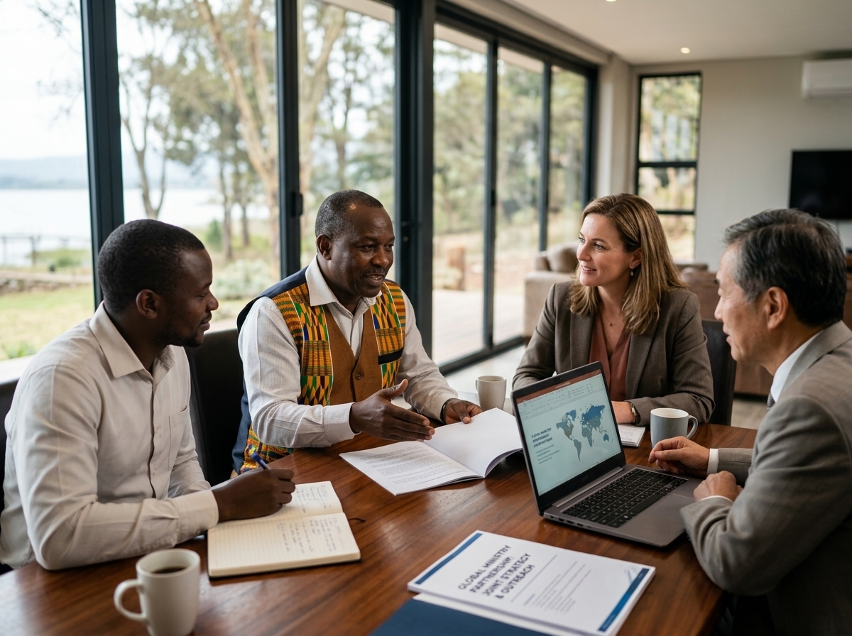 Leaders having collaborative pro…