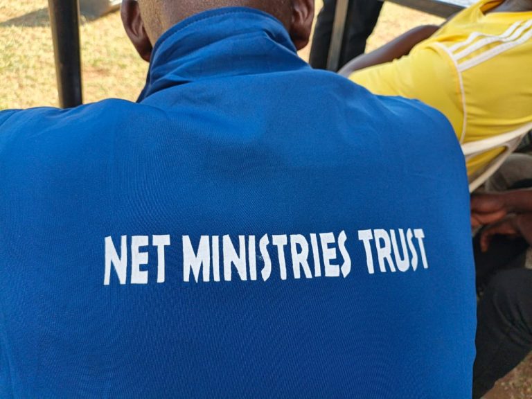 Close-up of a NET Ministries Trust jacket